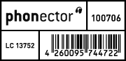 Code-, Logo,- und Nummernblock 100706
