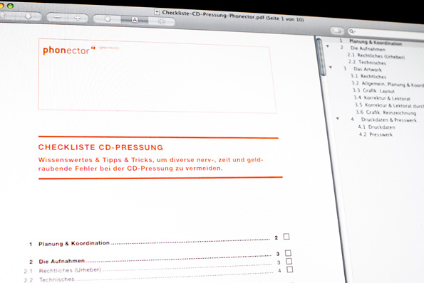 Die Checkliste zur CD-Pressung – inklusive Projektzeitplan, Grafikzeitplan & mehr…